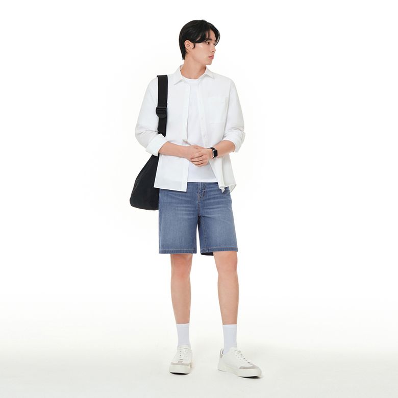 아이스 에어데님 맨즈 하프 팬츠