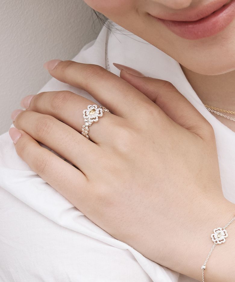 [silver 925] Bubble Flower R