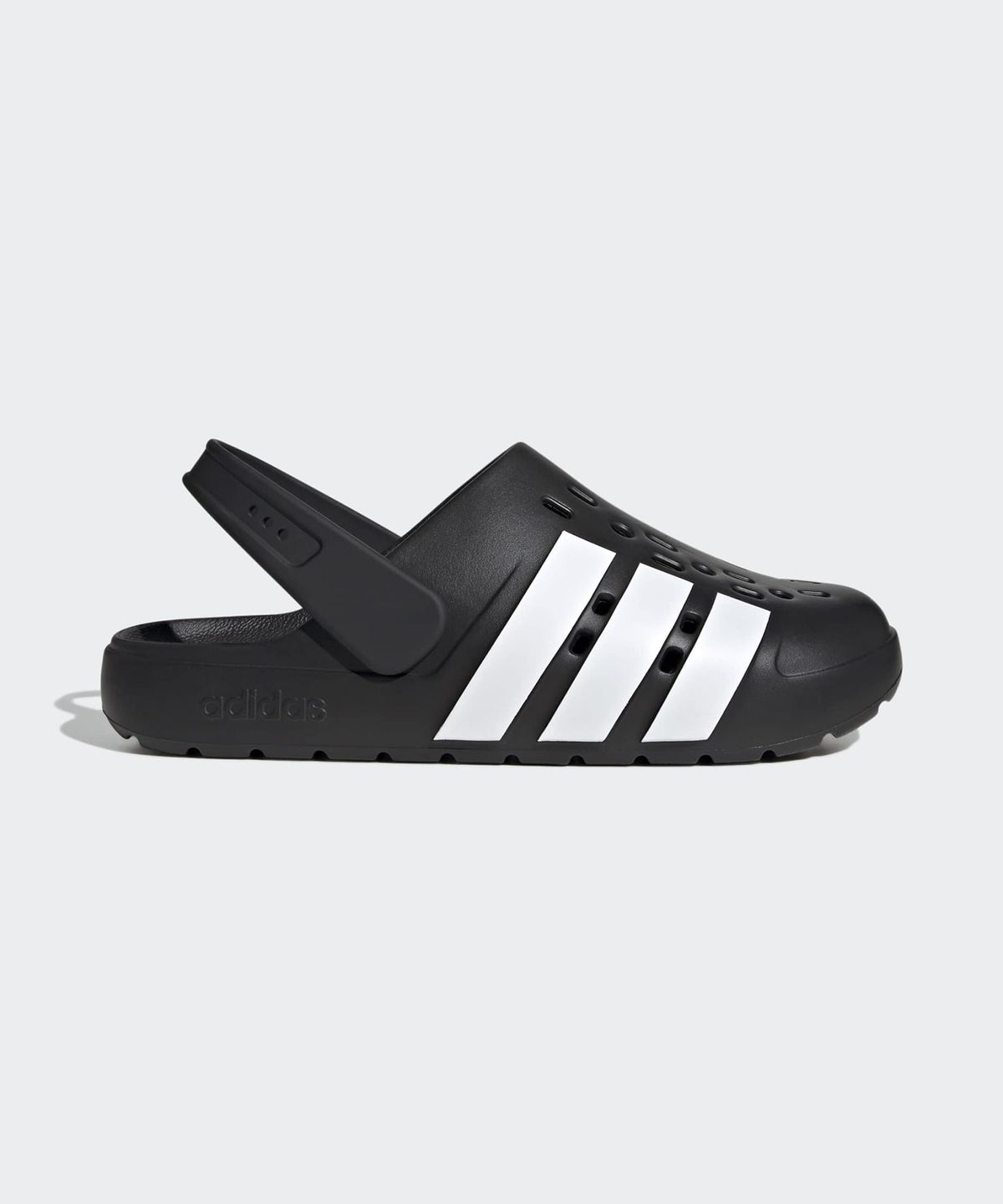 아디다스(ADIDAS) 아딜렛 클로그 2.0 - 블랙:화이트 / JQ8058