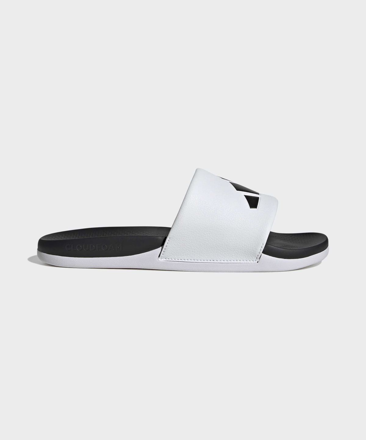 아디다스(ADIDAS) 아딜렛 컴포트 2.0 슬라이드 - 화이트:블랙 / KK2520