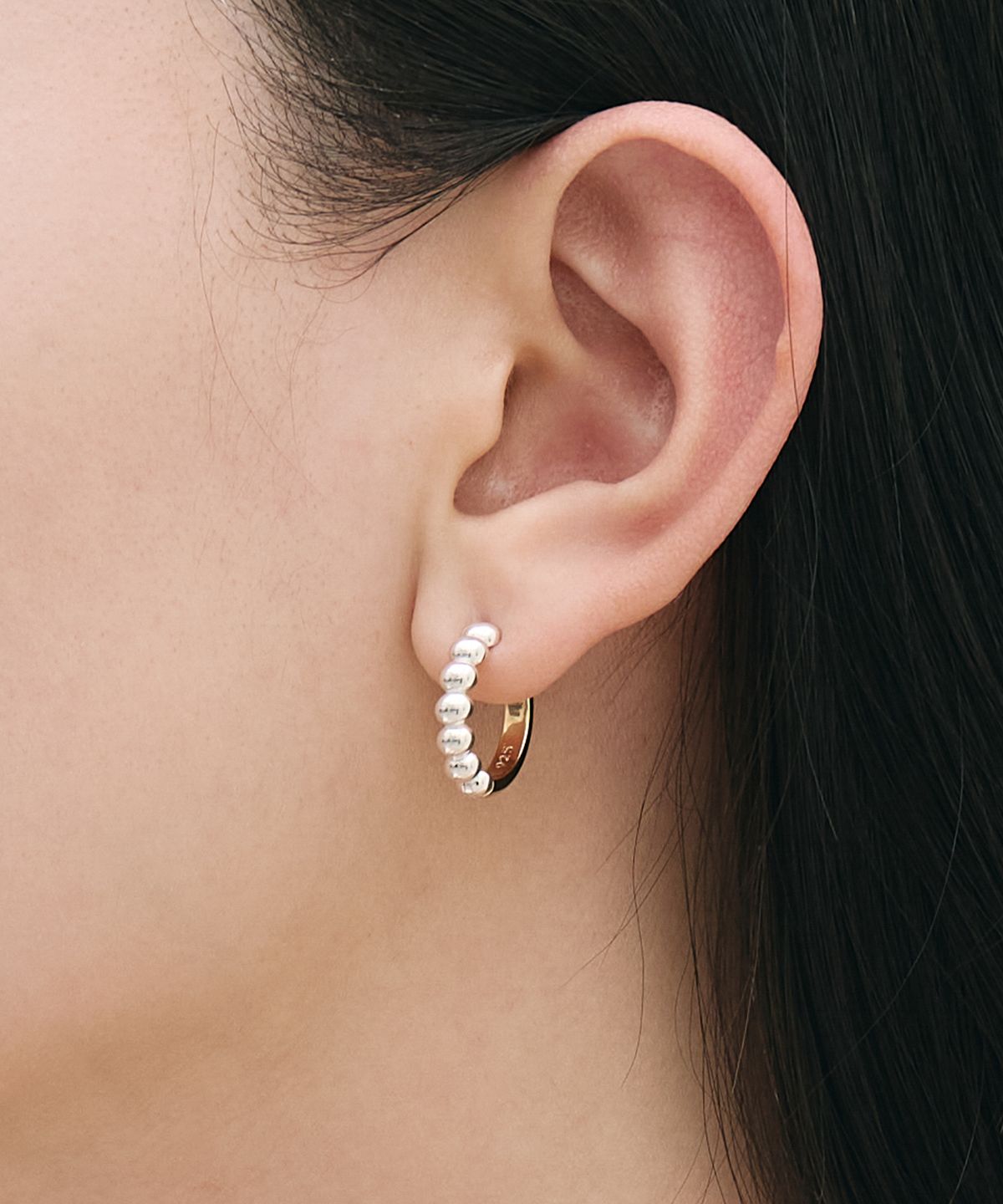러벰버(LOVEMBER) [silver 925] Tiny Bubble Hoops