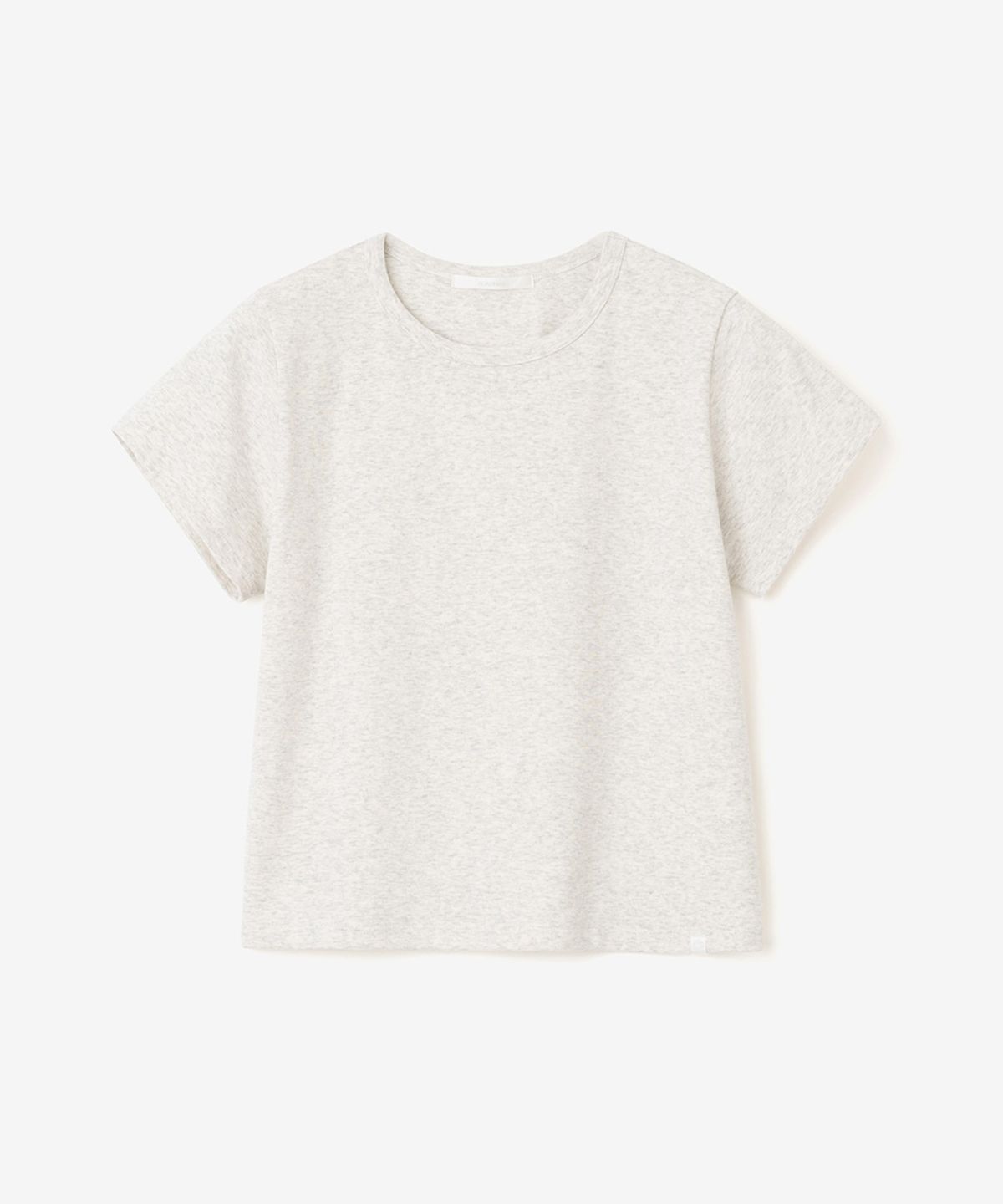 이어닝(YEARNING) ESSENTIAL RIB SLIM TEE, OATMEAL