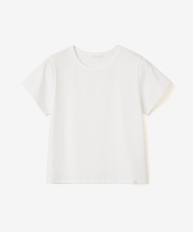 ESSENTIAL RIB SLIM TEE, IVORY