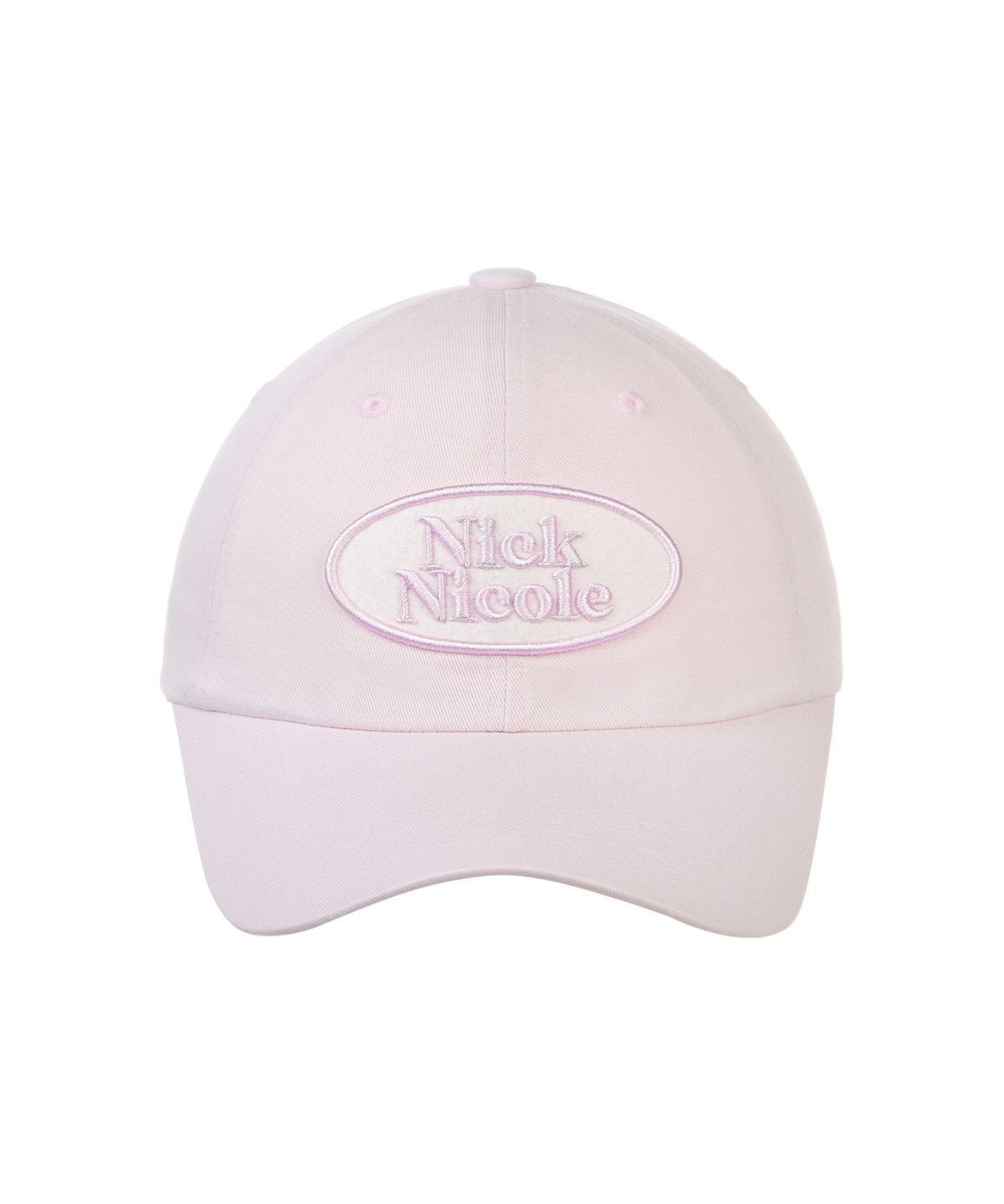 닉앤니콜(NICK&NICOLE) OVAL WAPPEN BALL CAP_PASTEL PINK