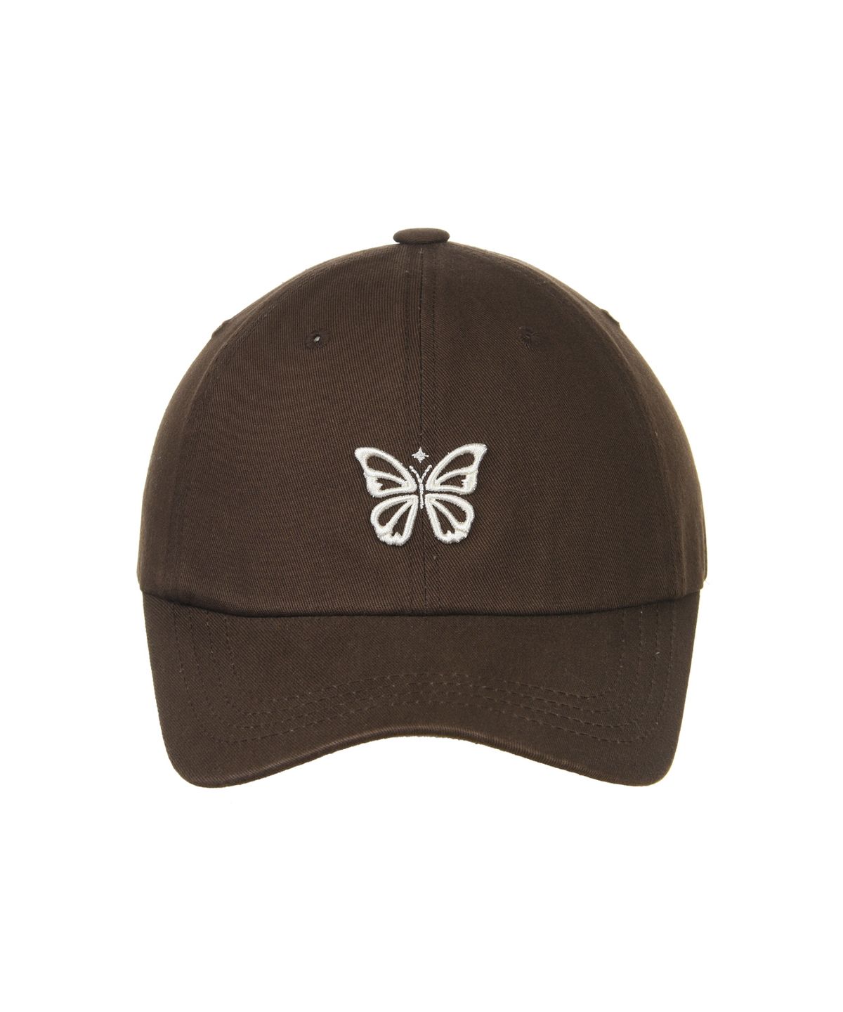 닉앤니콜(NICK&NICOLE) MINI BUTTERFLY BLINK BALL CAP_BROWN CREAM