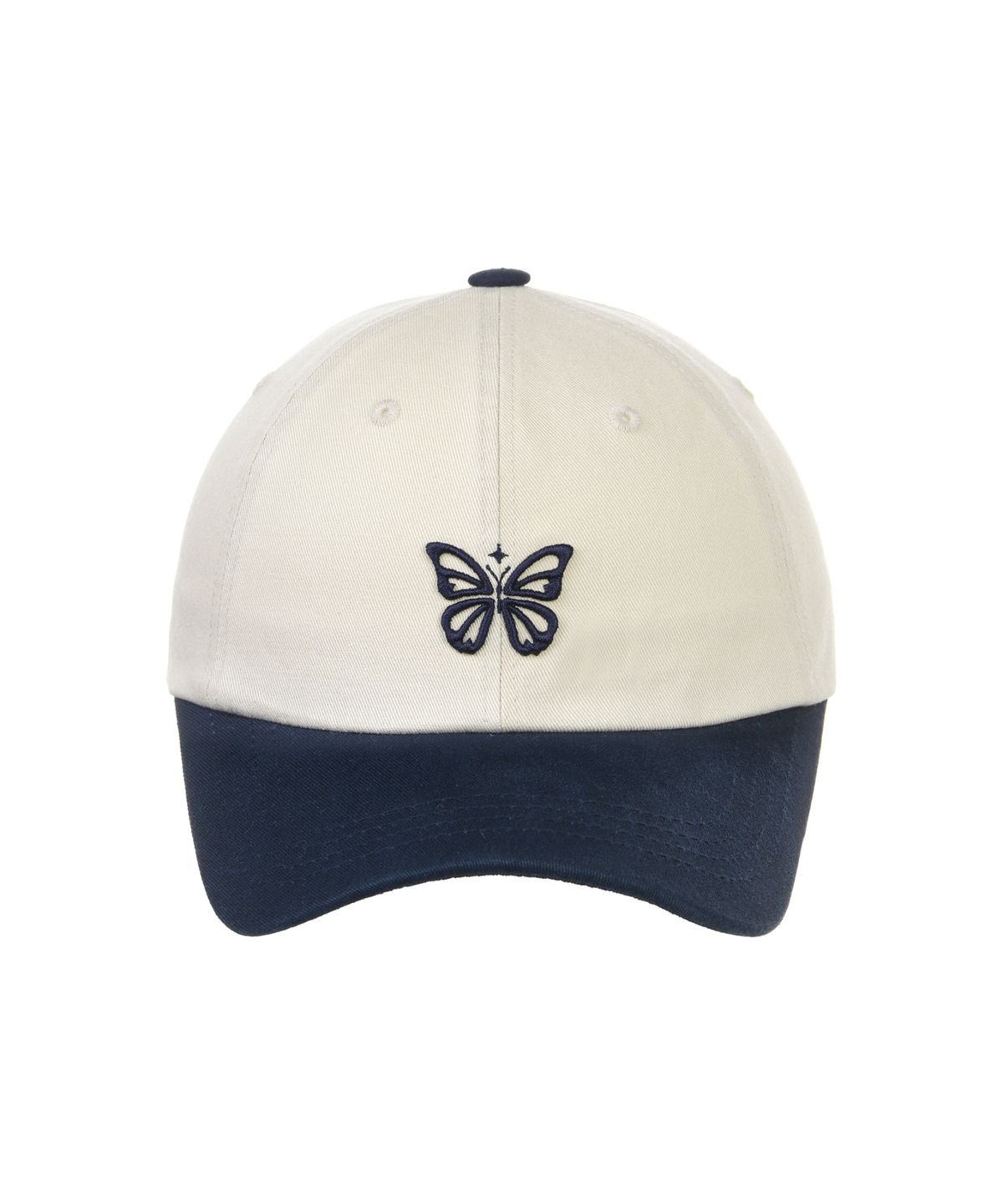 닉앤니콜(NICK&NICOLE) MINI BUTTERFLY BLINK BALL CAP_TWOTONE NAVY