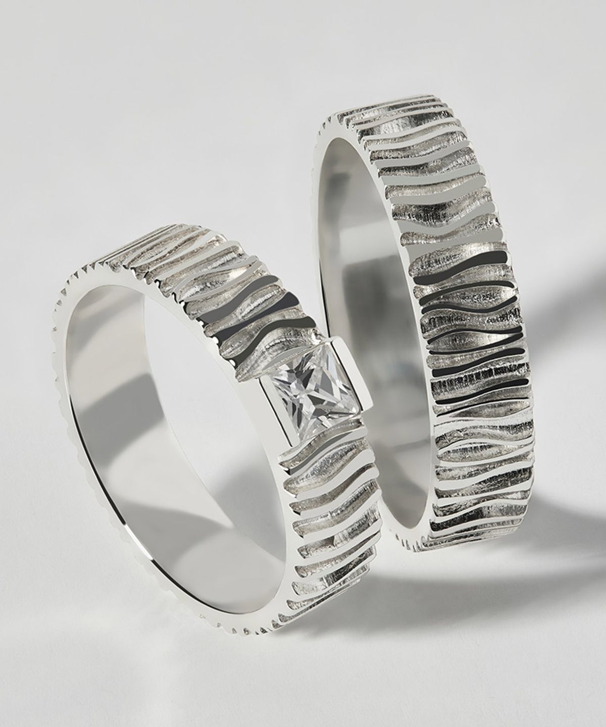 엘렌쥬얼리(HELENE JEWELRY) 실버 Silver 925 토스카나 라인 커플 링 은 반지