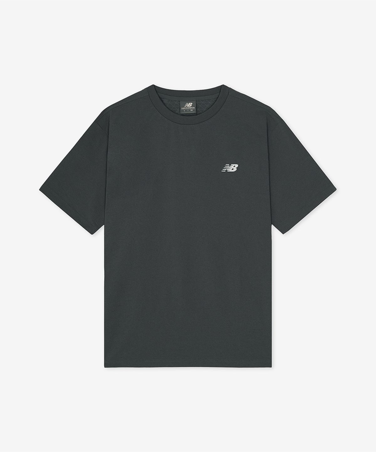 뉴발란스(NEW BALANCE) NBNEGCO210 / UNI FROZEN 스몰로고 반팔티 (CHARCOAL)