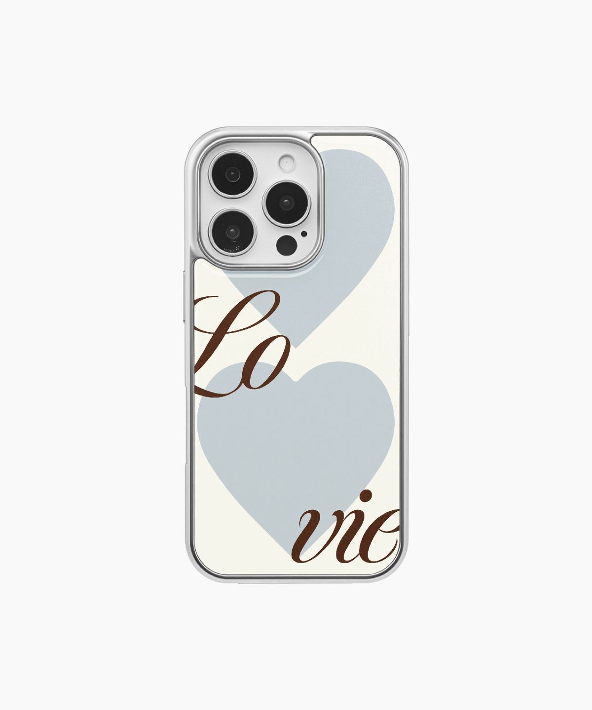 포프트(POFT) 실버 에폭시 Lovie 블루 케이스