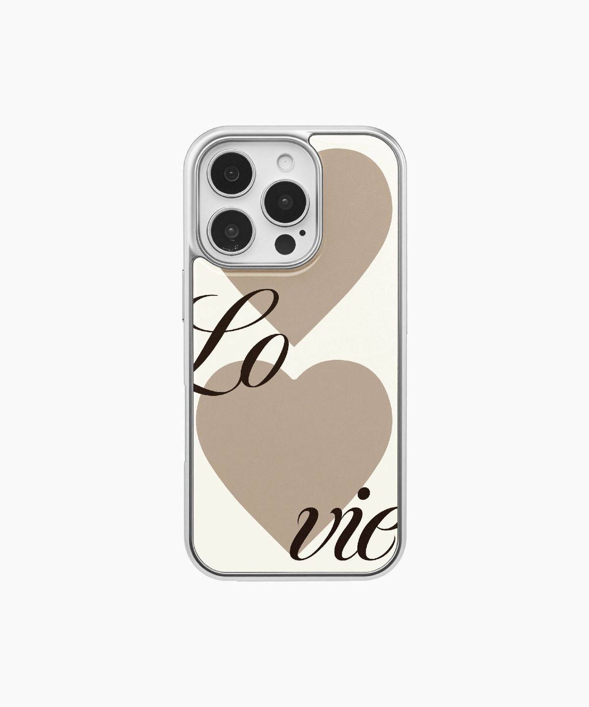 포프트(POFT) 실버 에폭시 Lovie 브라운 케이스