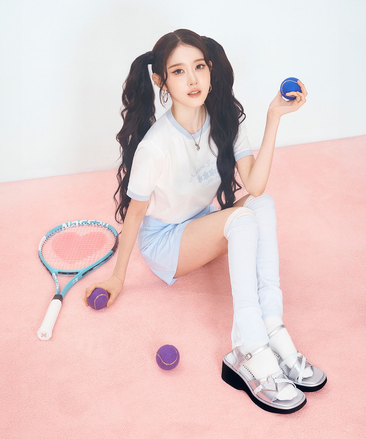 마크모크(MAC MOC) [STAYC] Haty 하티 플랫폼 하트포인트 샌들_Silver (6cm)
