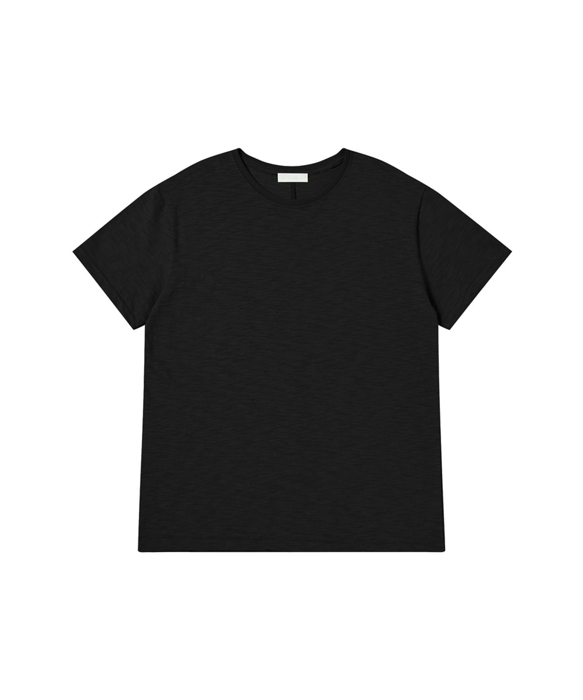 러드(LLUD) Core slub T-shirt Black