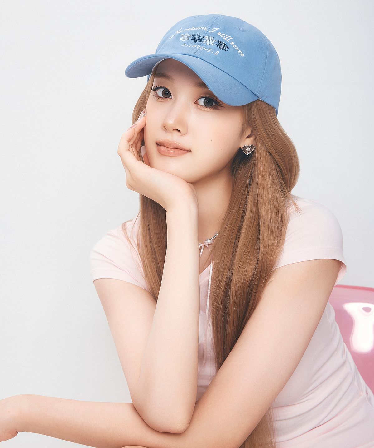 마크모크(MAC MOC) [STAYC] Stitchi_스티치 아트웍 자수 코튼 볼캡_Marin