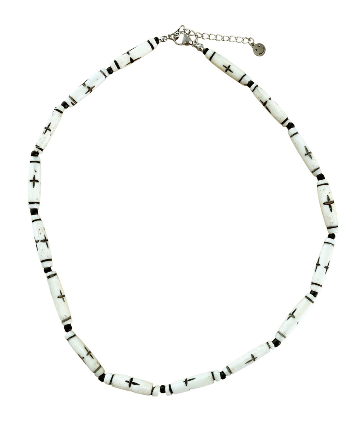 스케이터락(SK8ER ROCK) Nomad Cross Horn Necklace ((Ivoryblack))