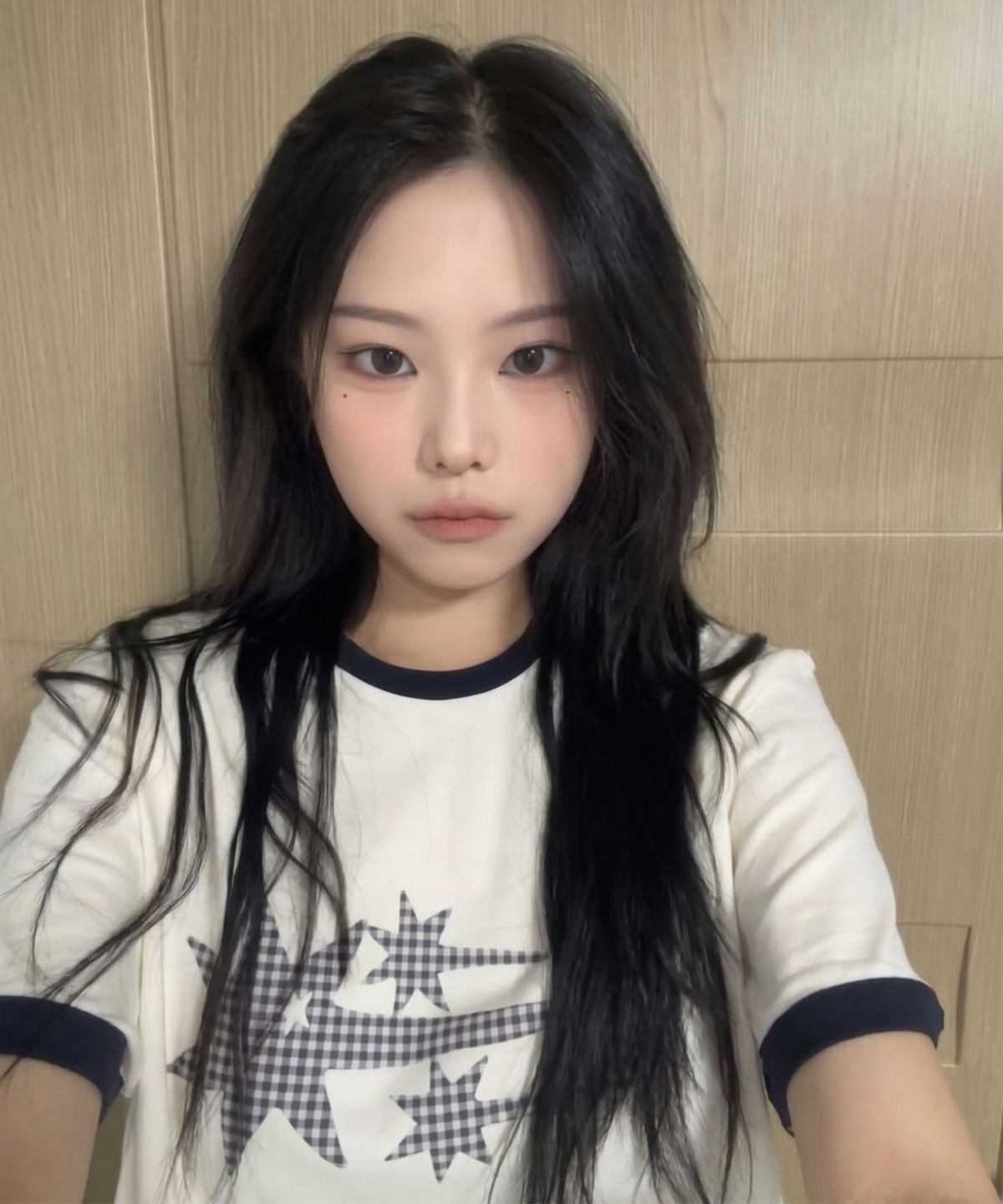 나이스고스트클럽(NICEGHOSTCLUB) CHECK 3STAR BASIC RINGER TEE_CREAM(NG2GMUT537A)