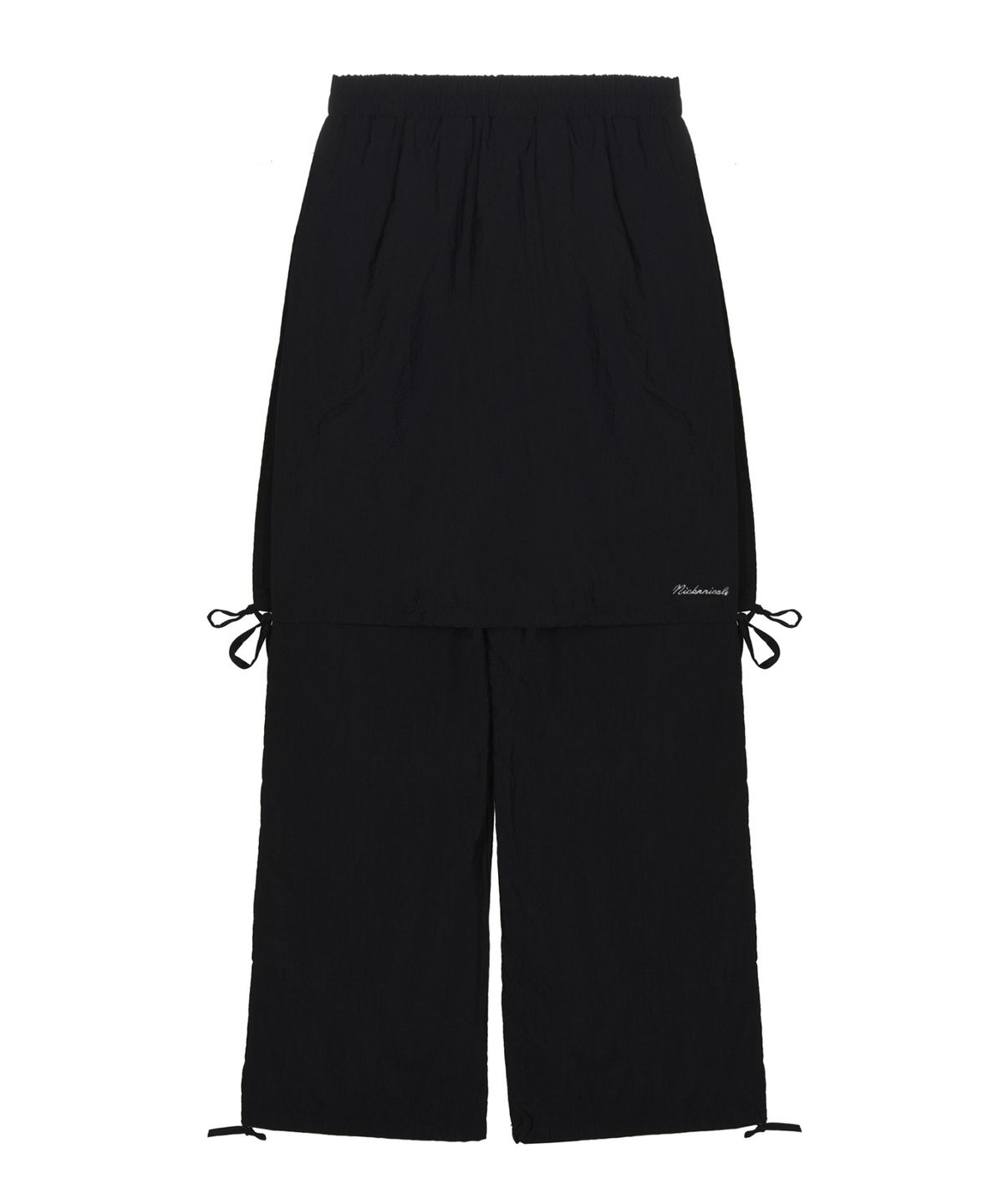 닉앤니콜(NICK&NICOLE) LAYERED STRING WRAP SKORT_BLACK