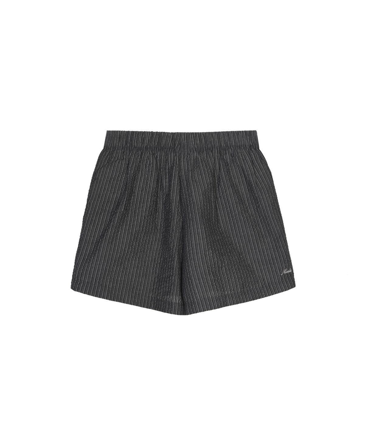 닉앤니콜(NICK&NICOLE) SHEER STRIPE SHORT PANTS_BLACK