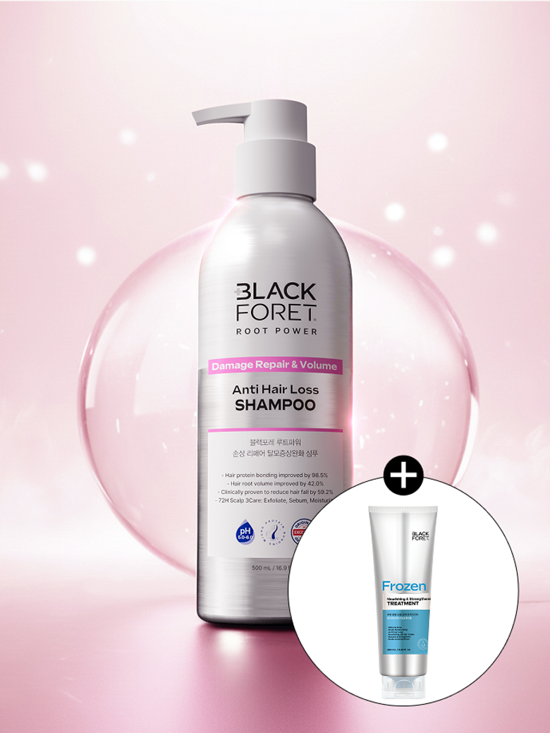 루트파워 두피 탈모증상완화 샴푸 500ML + 트리트먼트 250ml 추가증정 (쿨&딥클린/손상/비듬)