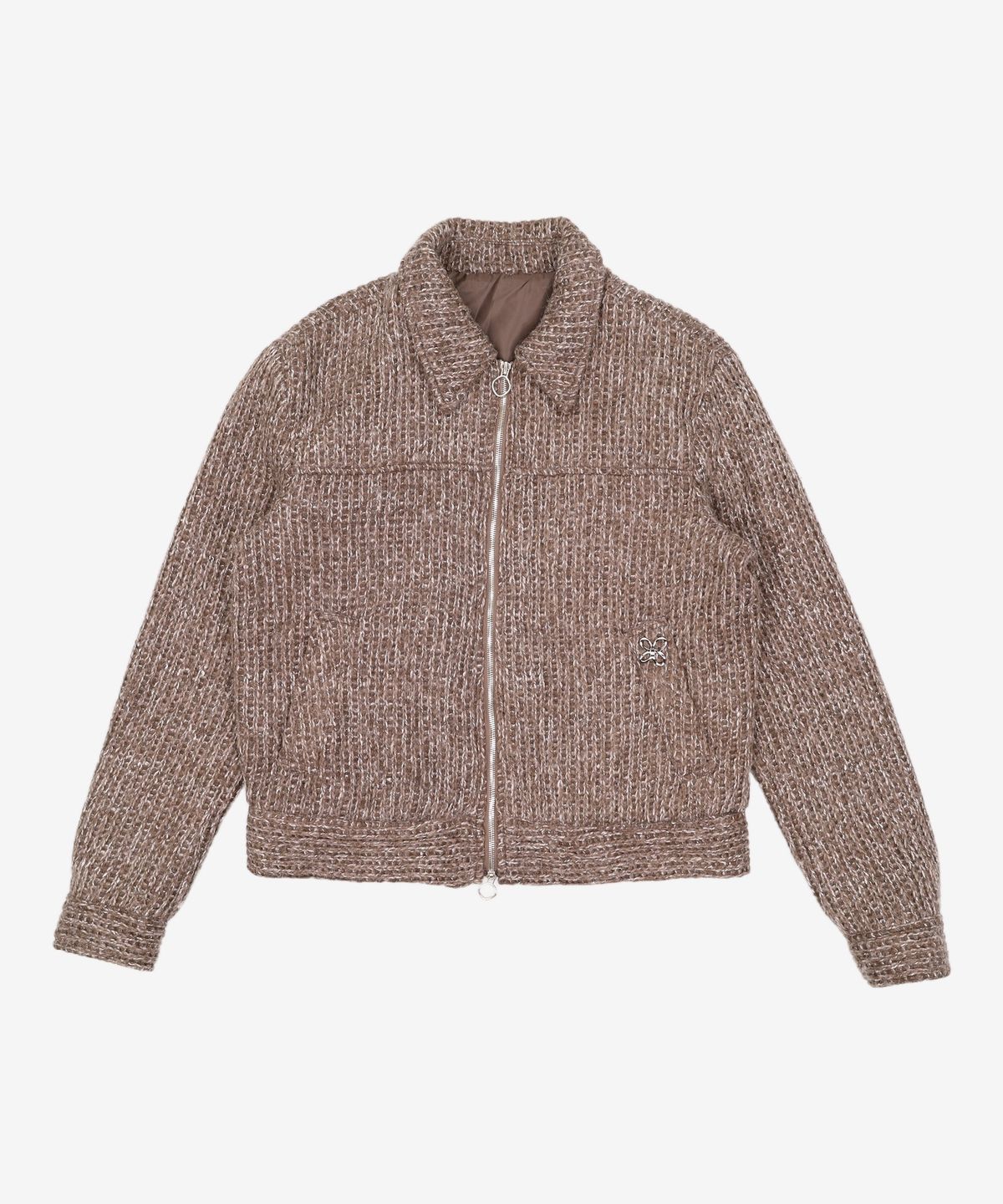 마틴플랜(MARTIN PLAN) Singling Mix Zip Trucker - BROWN L