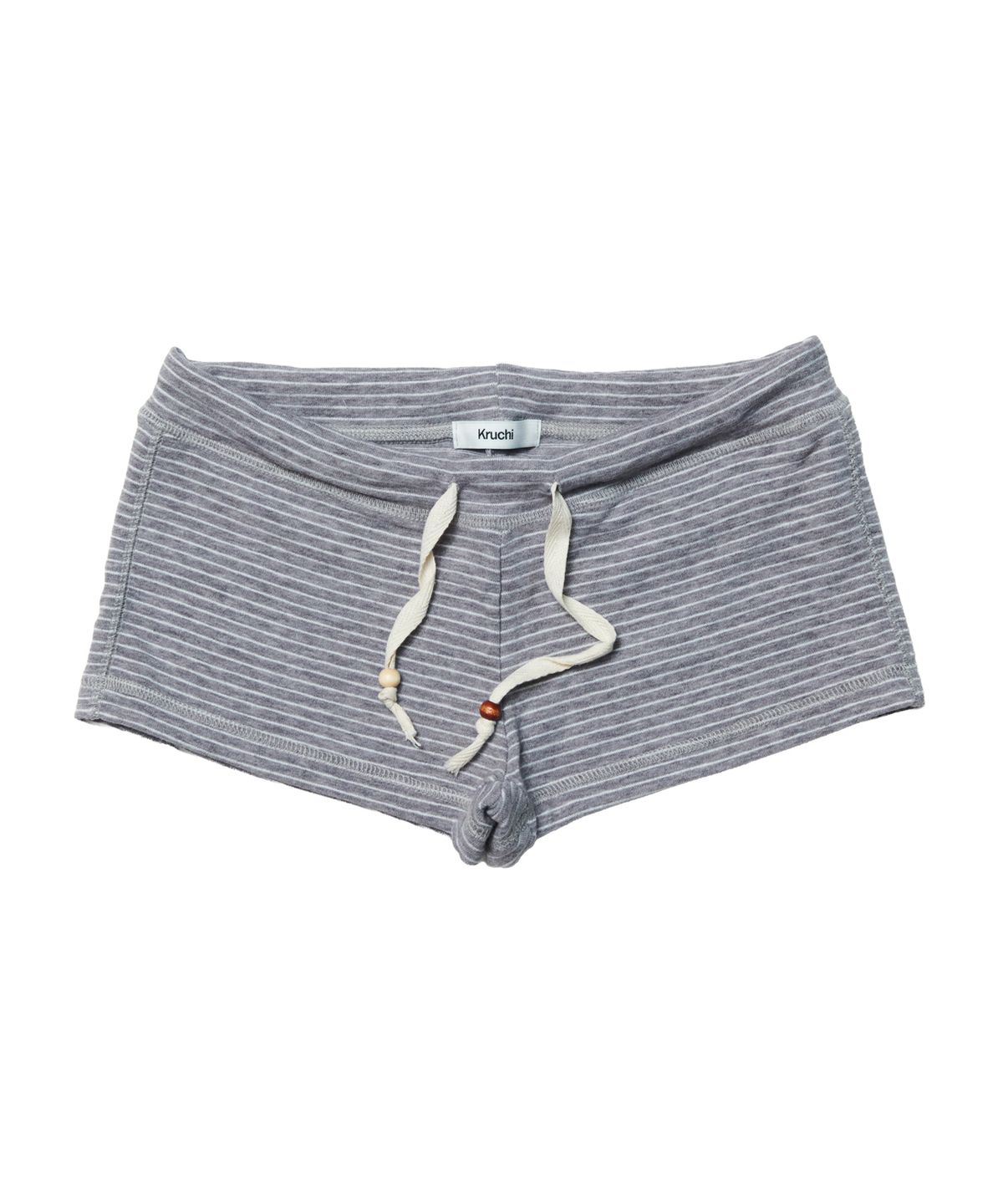 크루치(KRUCHI) STRIPE MICRO SHORT (GREY) WOMENS