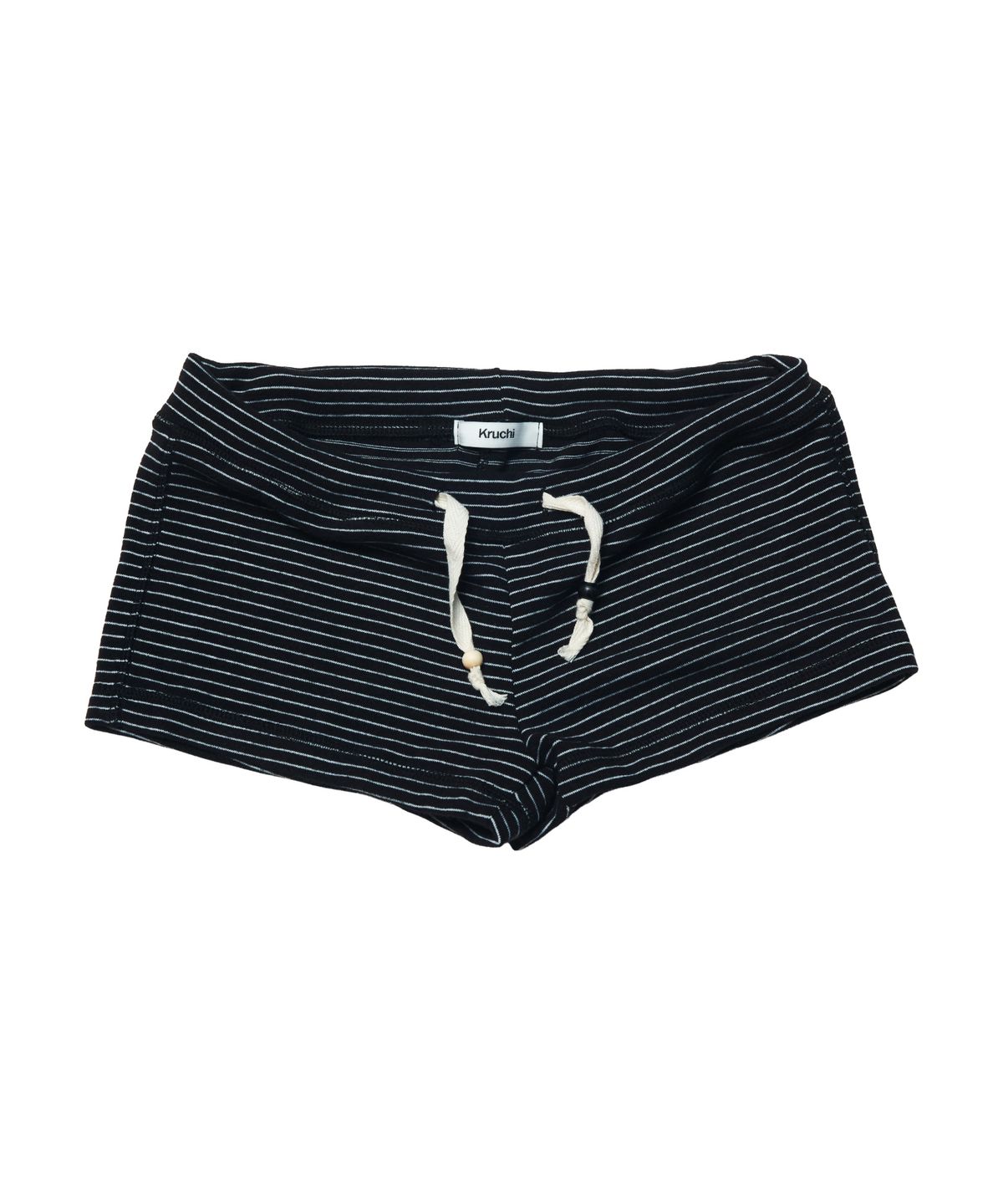 크루치(KRUCHI) STRIPE MICRO SHORT (BLACK) WOMENS