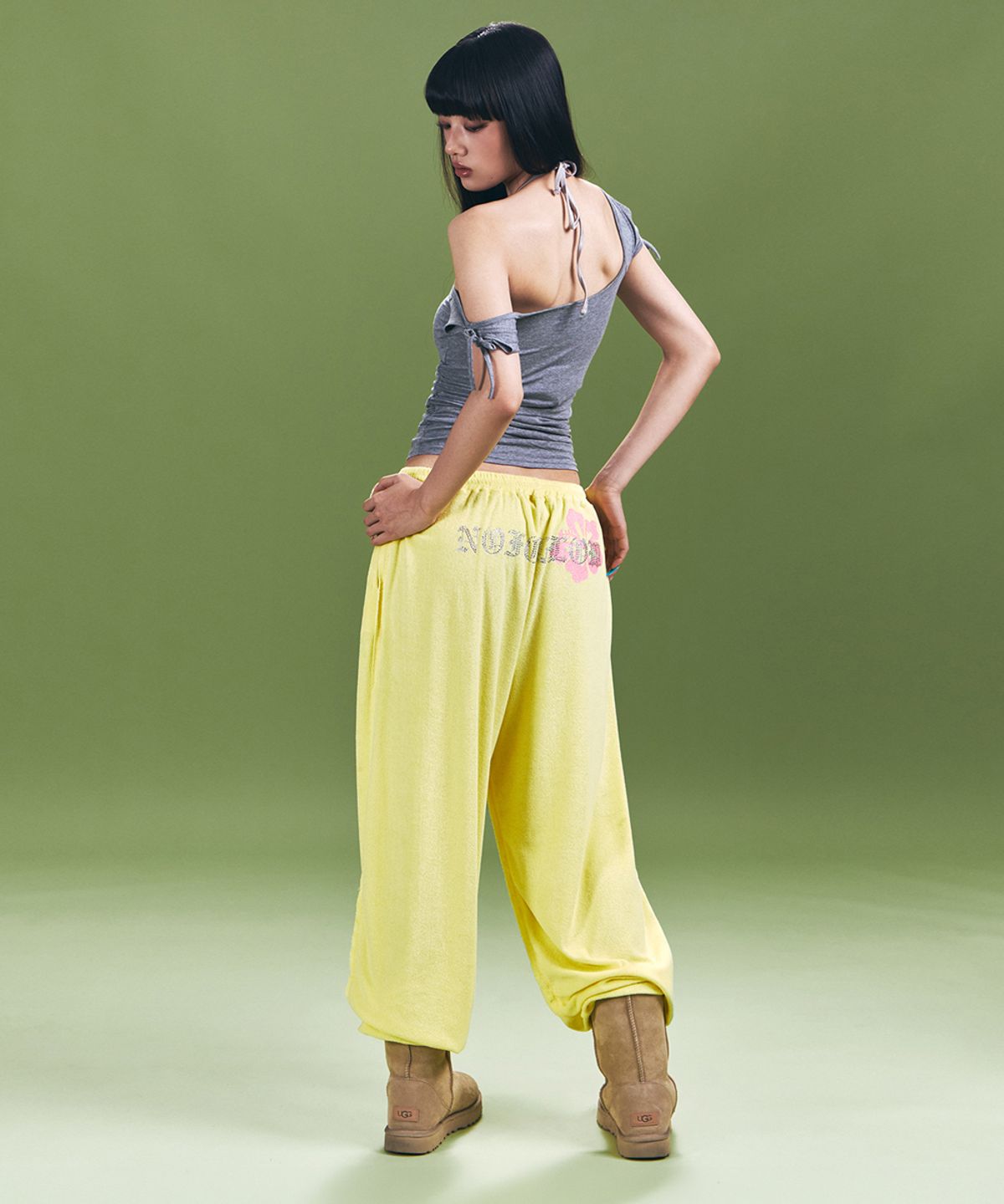 플리즈노팔로우(PLEASENOFOLLOW) Weenie Terry Jogger Pants (Yellow)