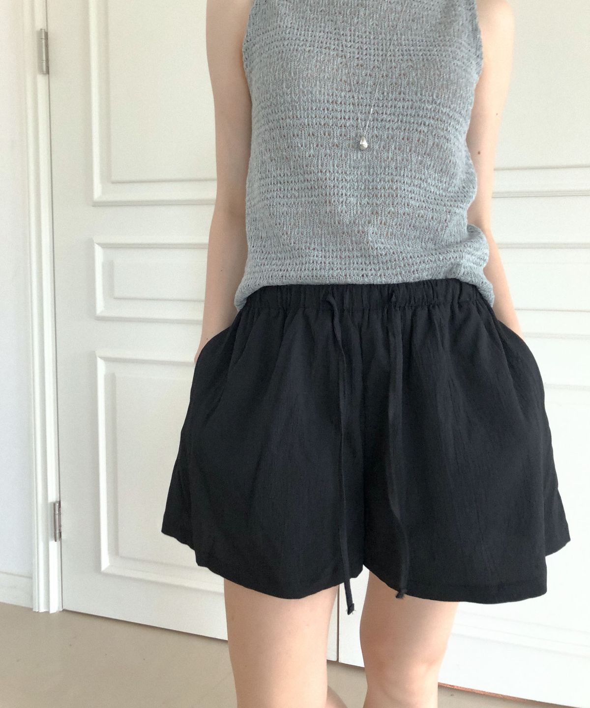 딜라이디(DELIDI) Benign short pants (black)