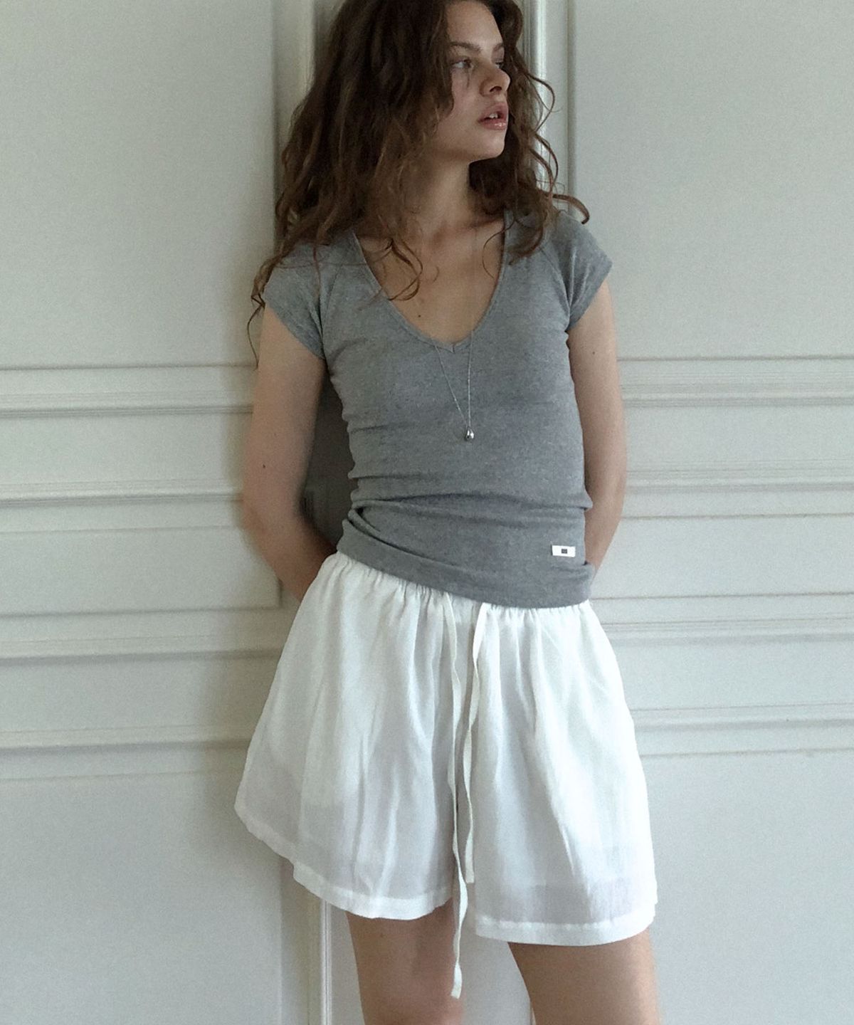 딜라이디(DELIDI) Benign short pants (white)