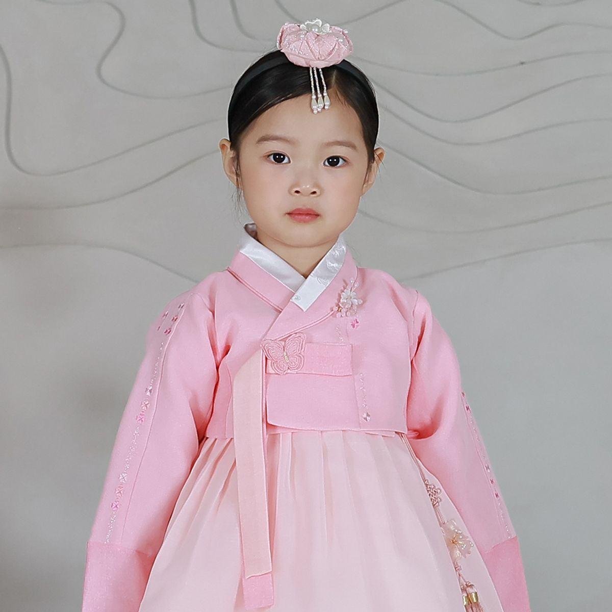 하랑한복(HARANG HANBOK) 꽃비랑 여아용 아동 한복 세트