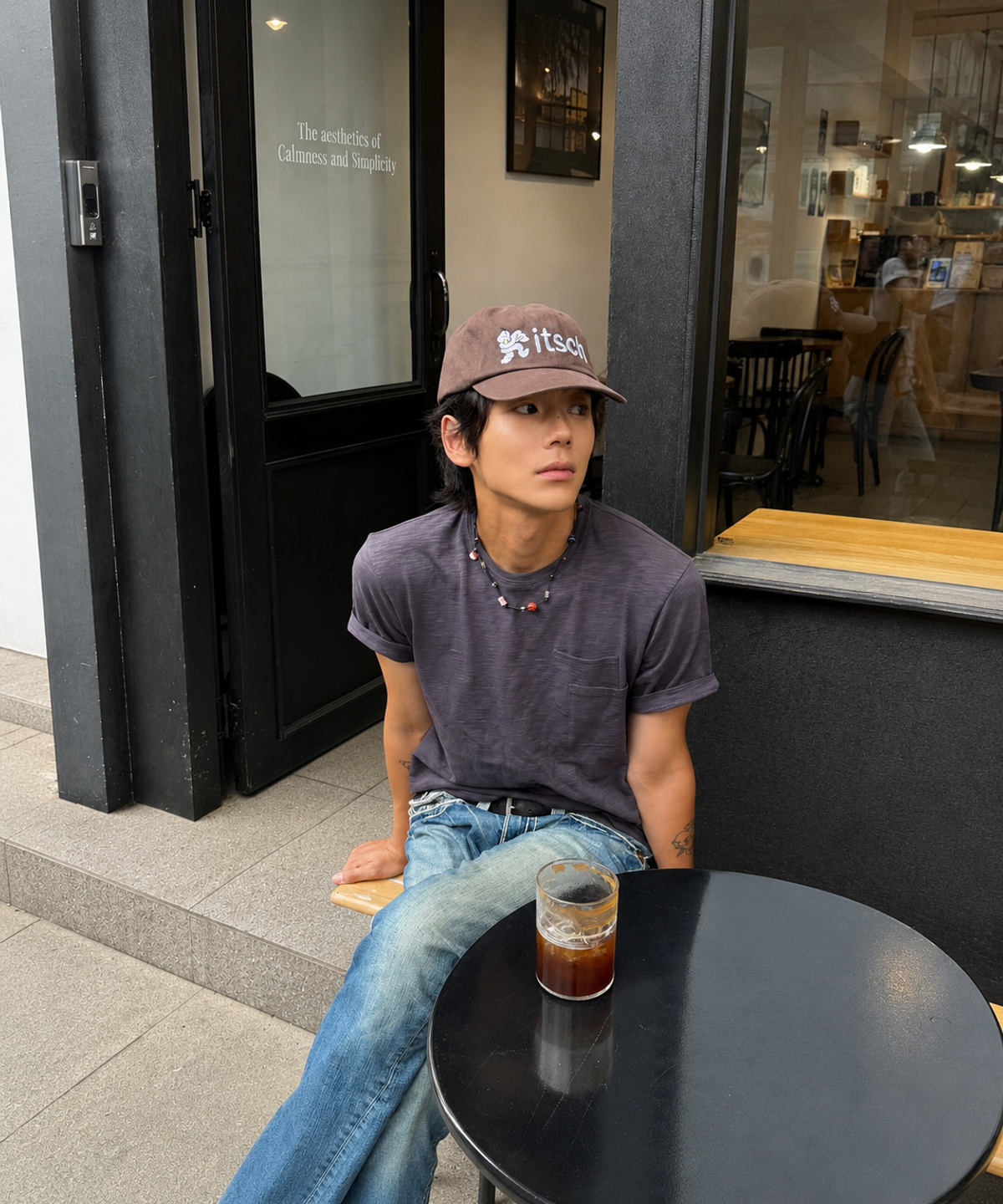 카이(KAI) Layered Pocket Slub t-shirts
