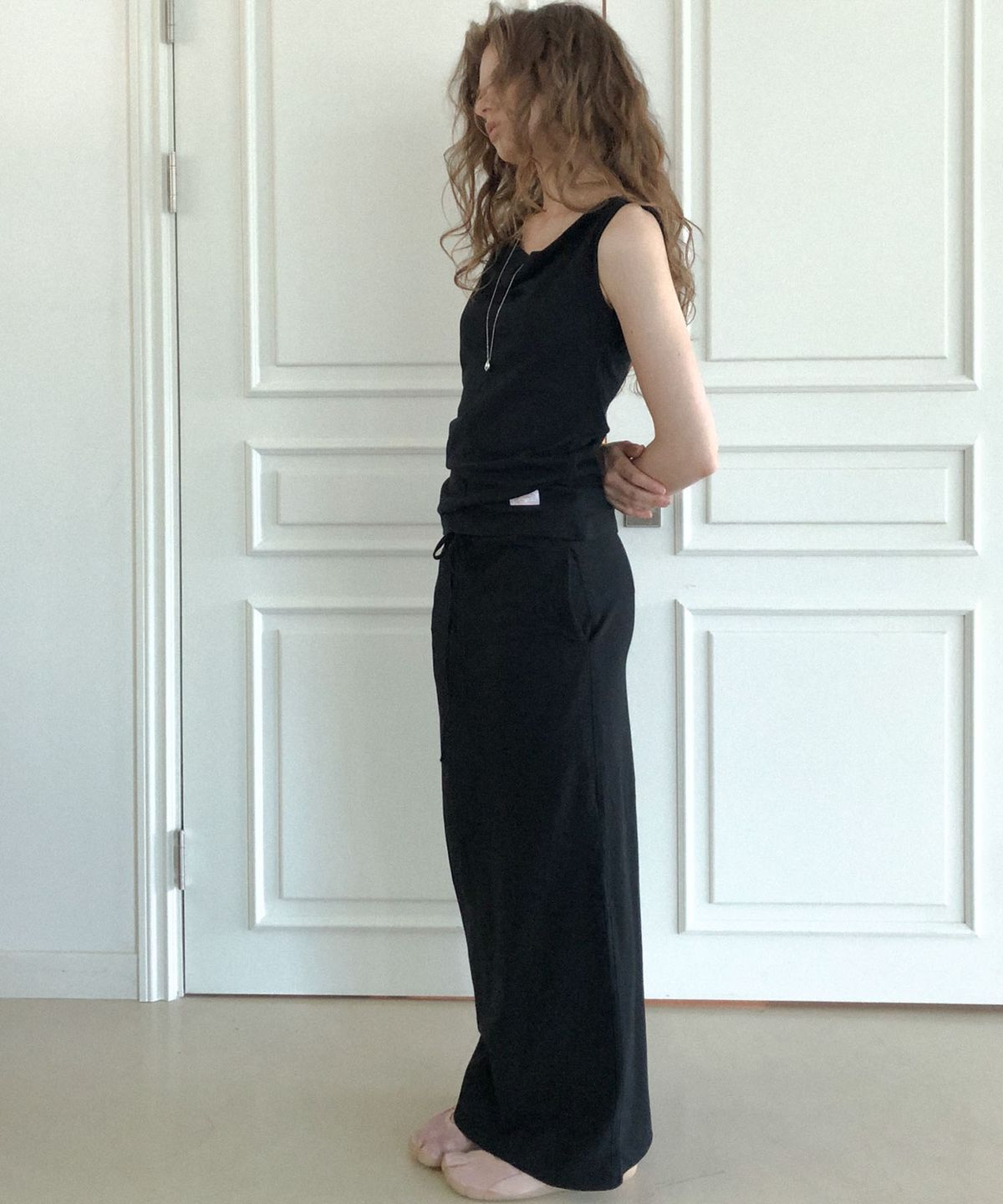 딜라이디(DELIDI) Basic maxi skirt (black)