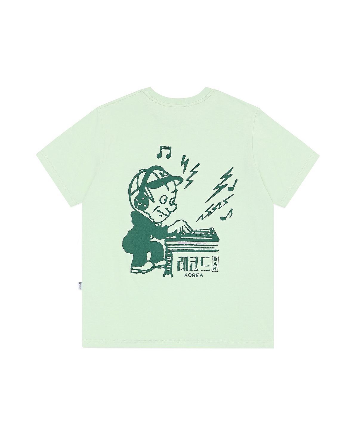 콤팩트 레코드 바(KOMPAKT RECORD BAR) Thunder Radio DJ T-shirt - Light Green