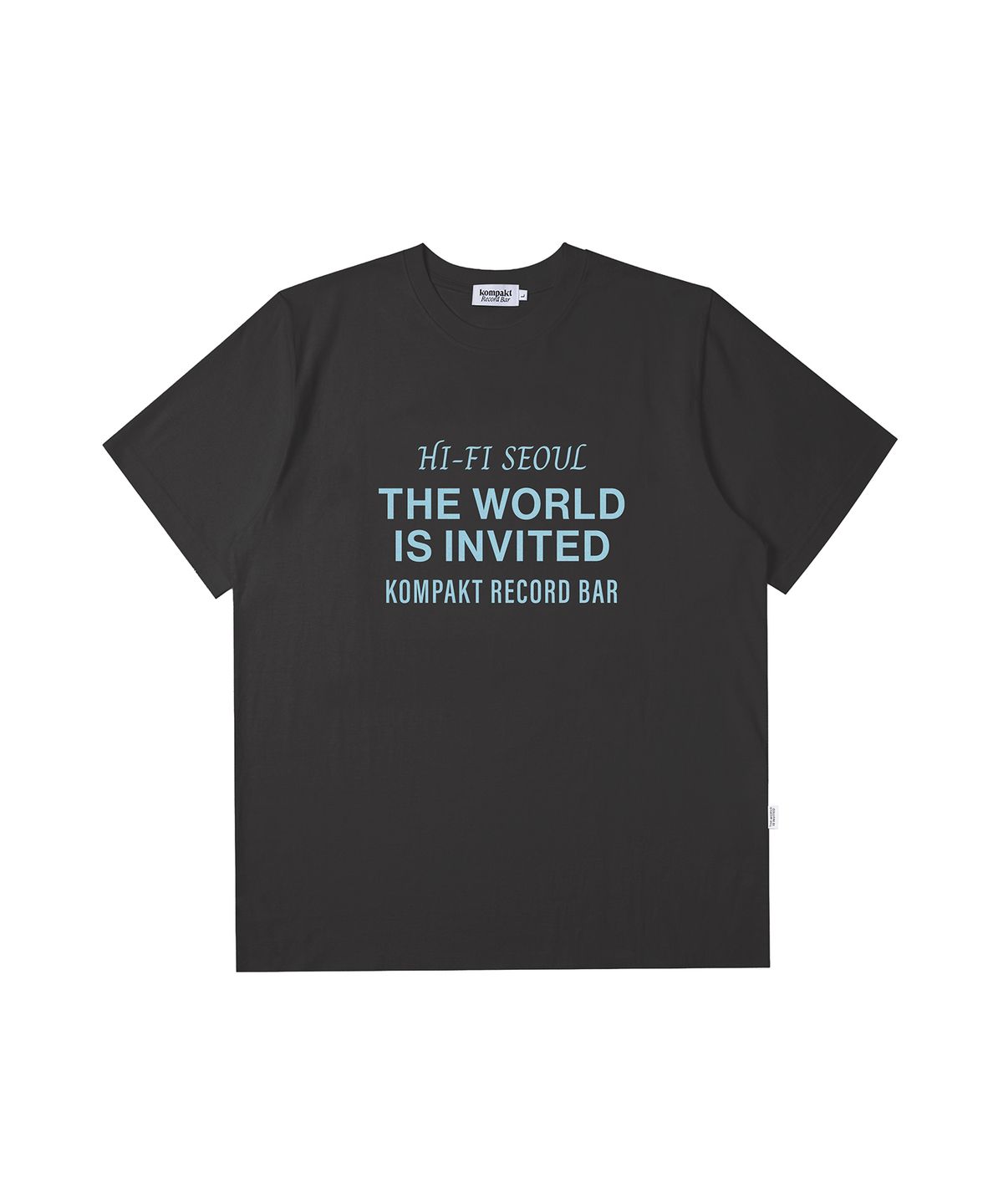 콤팩트 레코드 바(KOMPAKT RECORD BAR) 2026 Multi Logo T-shirt - Charcoal