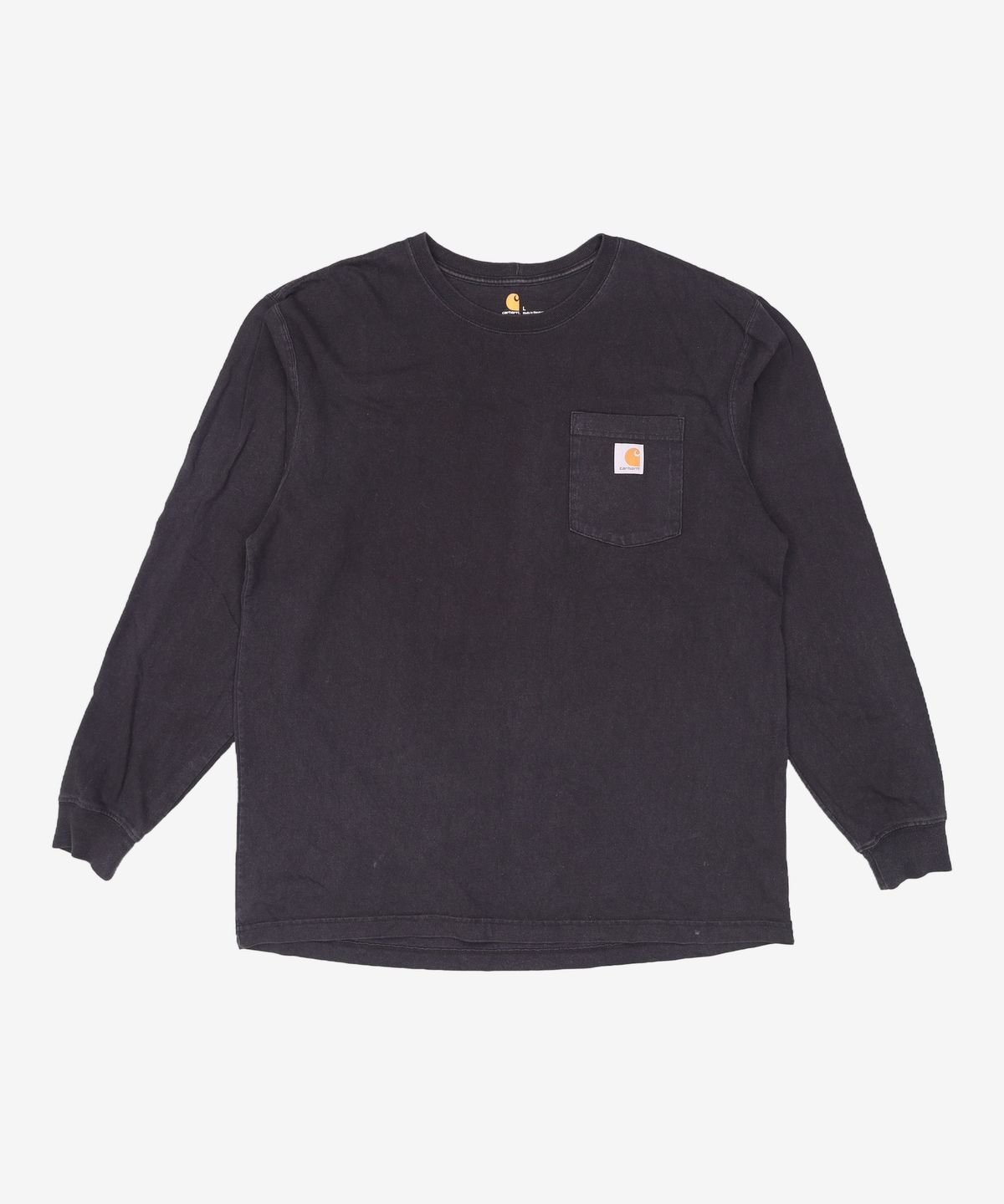 칼하트(CARHARTT) 롱 슬리브 포켓 긴팔티 공용 티셔츠 블랙 K126-BLK L
