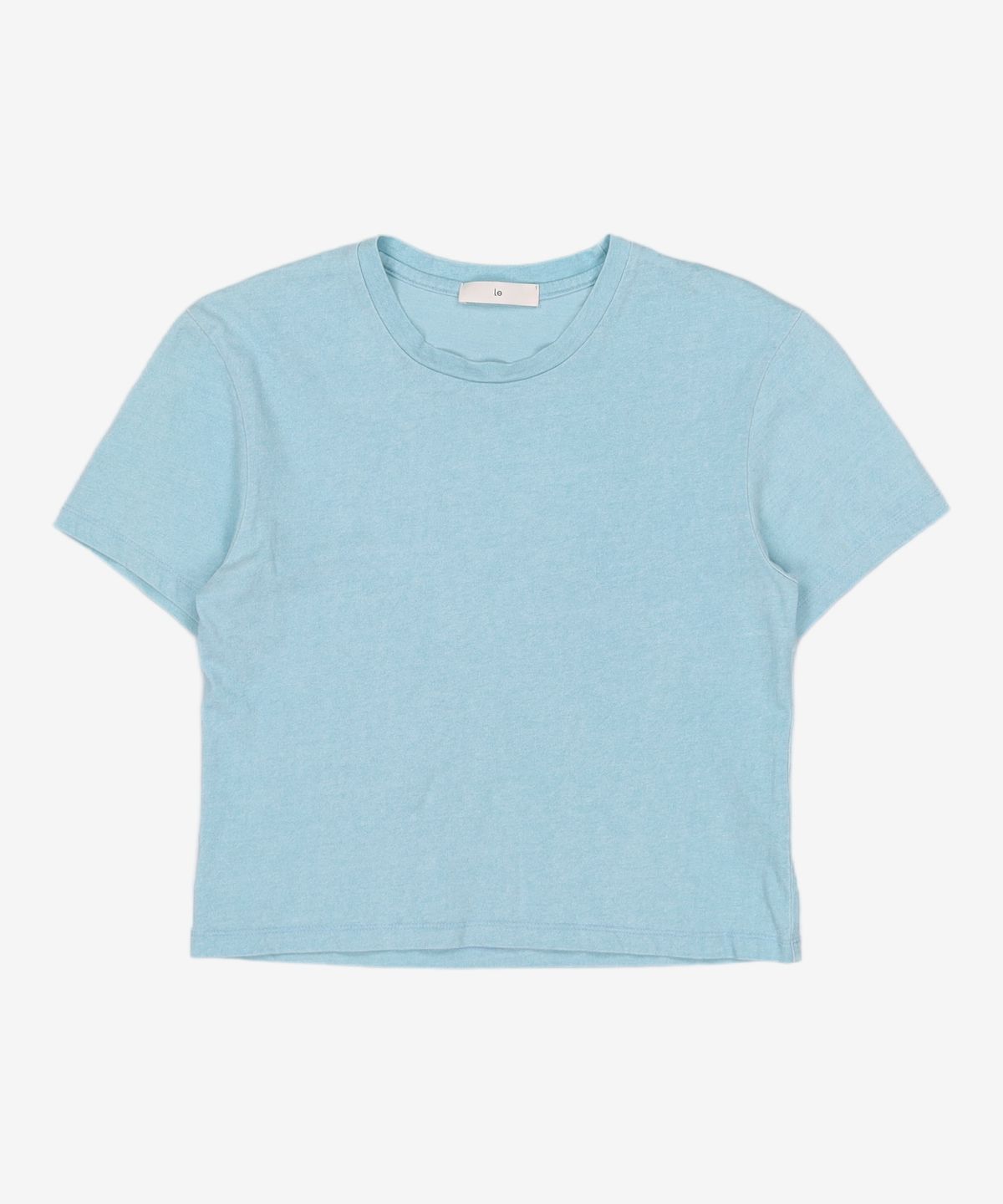 르(LE) pigment cotton t-shirt (sky blue) FREE