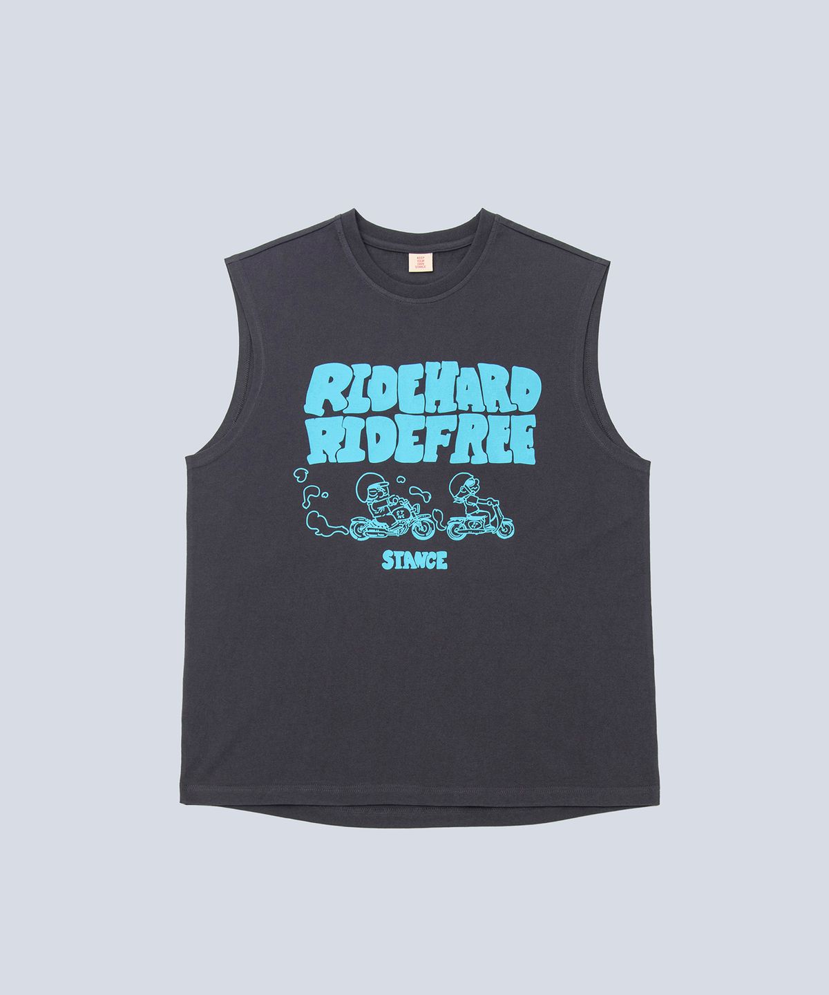 스텐스 서울(STANCE SEOUL) KDH TEAM RIDERS SLEEVELESS TOP (CHARCOAL)