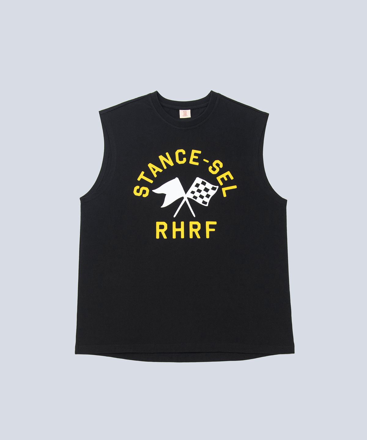 스텐스 서울(STANCE SEOUL) RHRF FLAG SLEEVELESS TOP (BLACK)