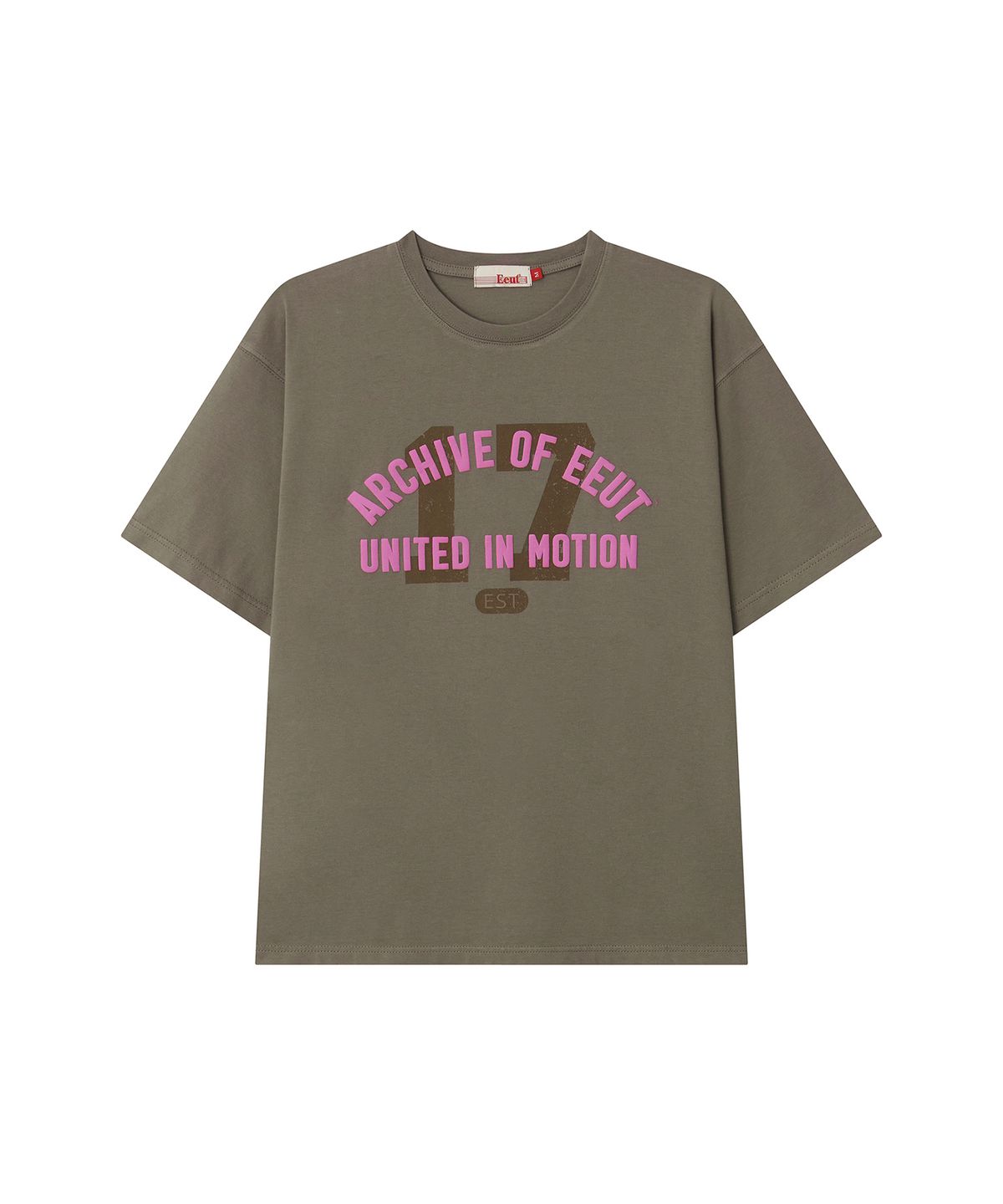 이우트(EEUT) 17 ARCH EEUT T-SHIRT / DARK BEIGE