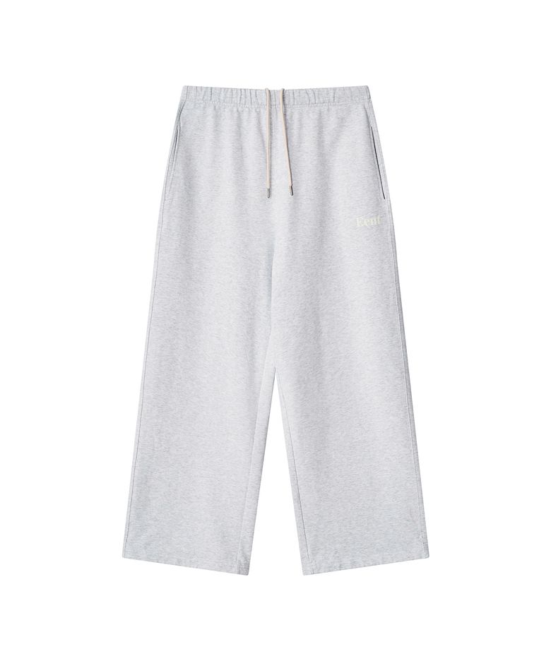 EEUT BASIC WASHED SWEATPANTS / MELANGE WHITE