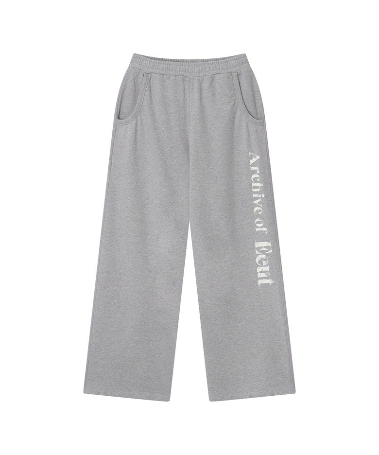ARCHIVE WASHED SWEATPANTS / MELANGE GRAY