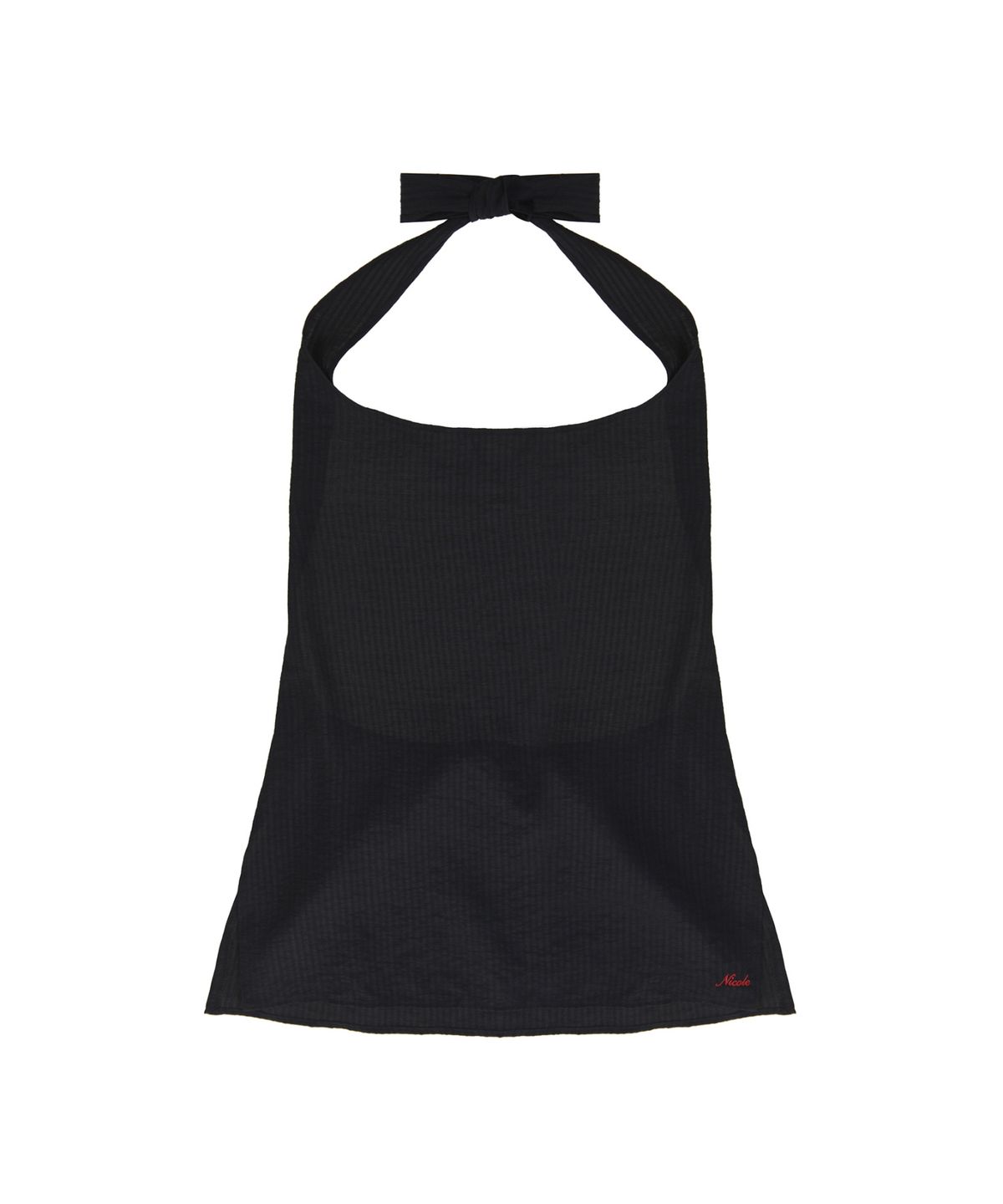 닉앤니콜(NICK&NICOLE) BACK TIE HALTER TOP_BLACK