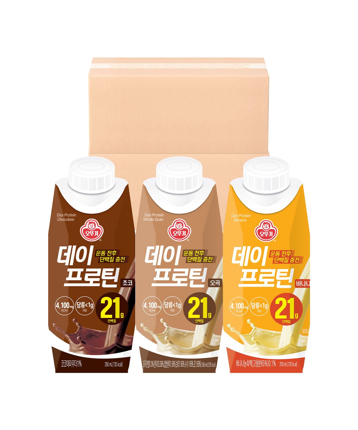 오뚜기(OTOKI) 데이프로틴 18팩+18팩 골라담기 / 초코 오곡 바나나