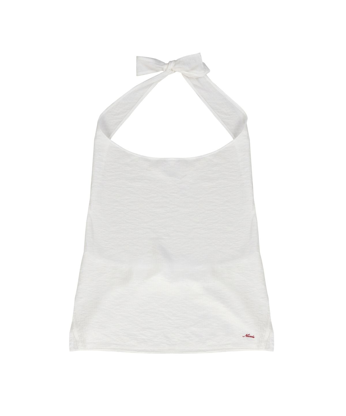 닉앤니콜(NICK&NICOLE) BACK TIE HALTER TOP_IVORY
