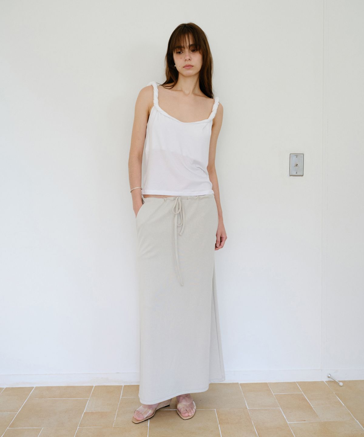 더 릴(THE LILLE) Bake Long Skirt_Beige