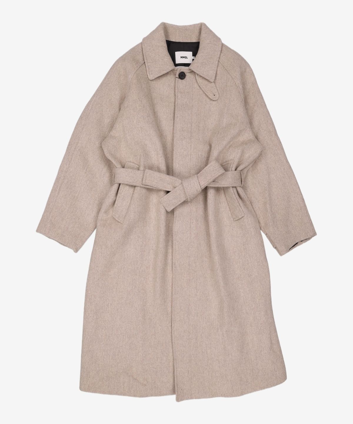엠엠지엘(MMGL) WOOL BALMACAAN COAT (OATMEAL BEIGE) 3