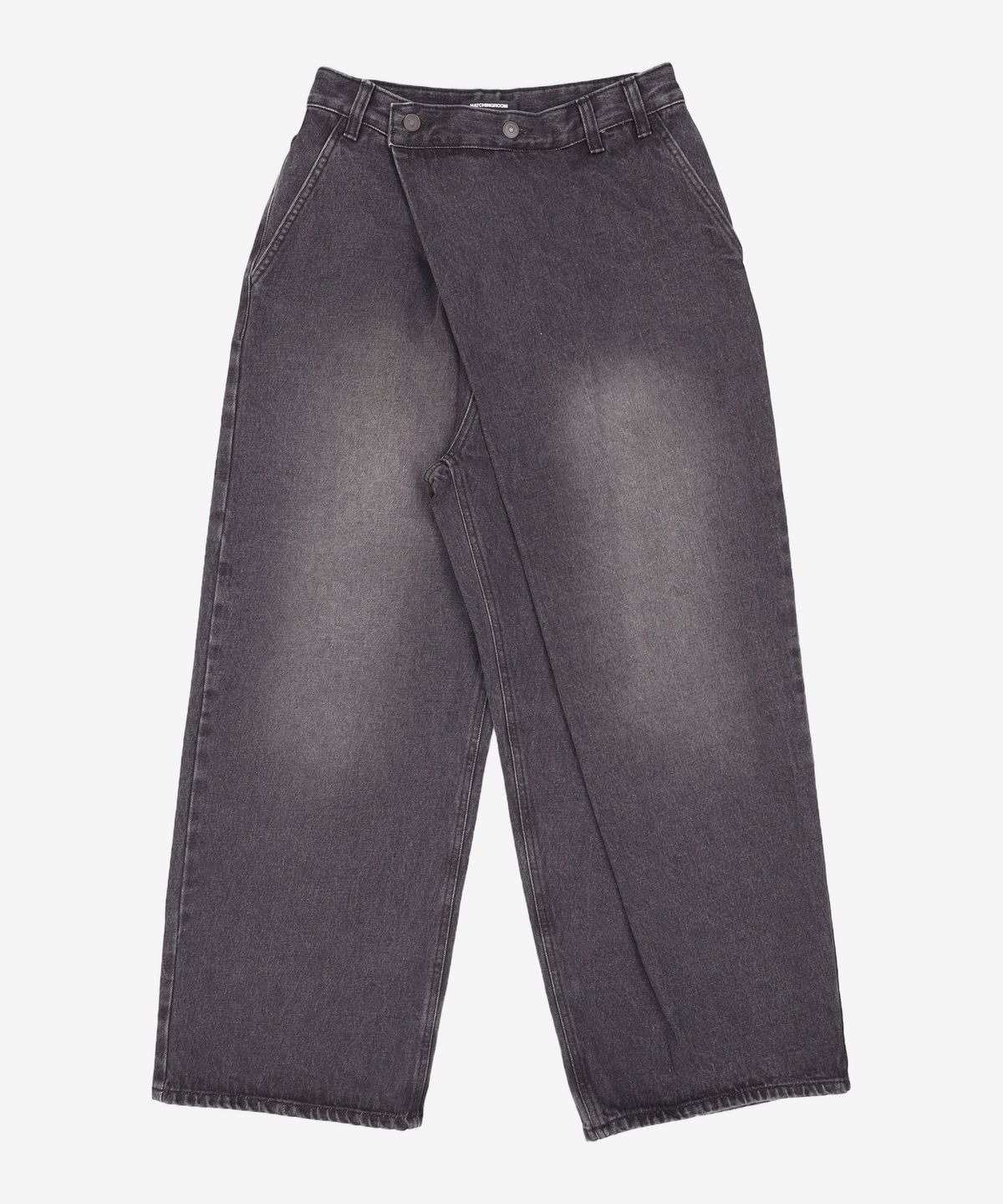 해칭룸(HATCHINGROOM) Wrap Jeans Black