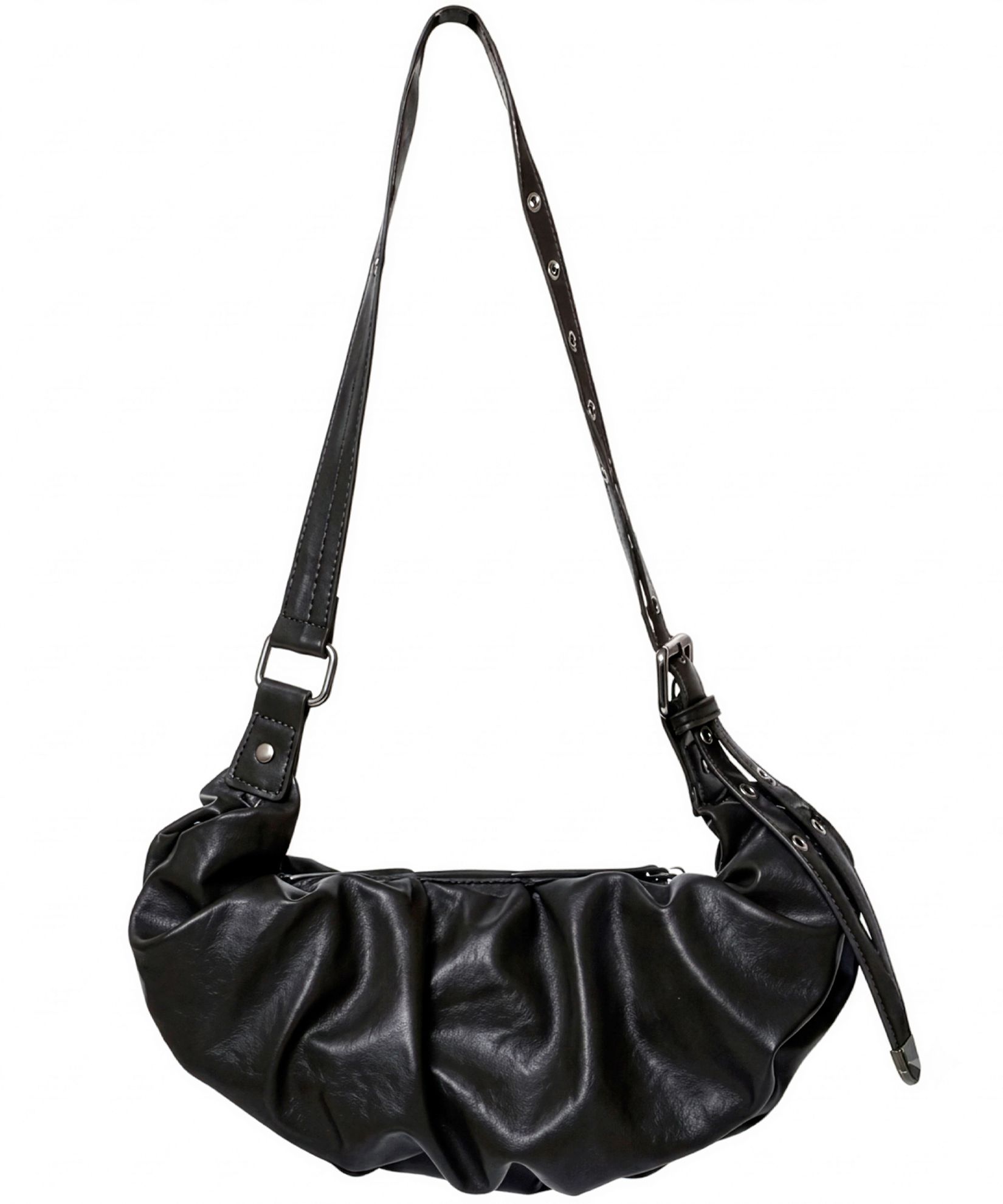 MUSINSA公式 | FLAREUP Draped Leather Bag (FL-745_Black)