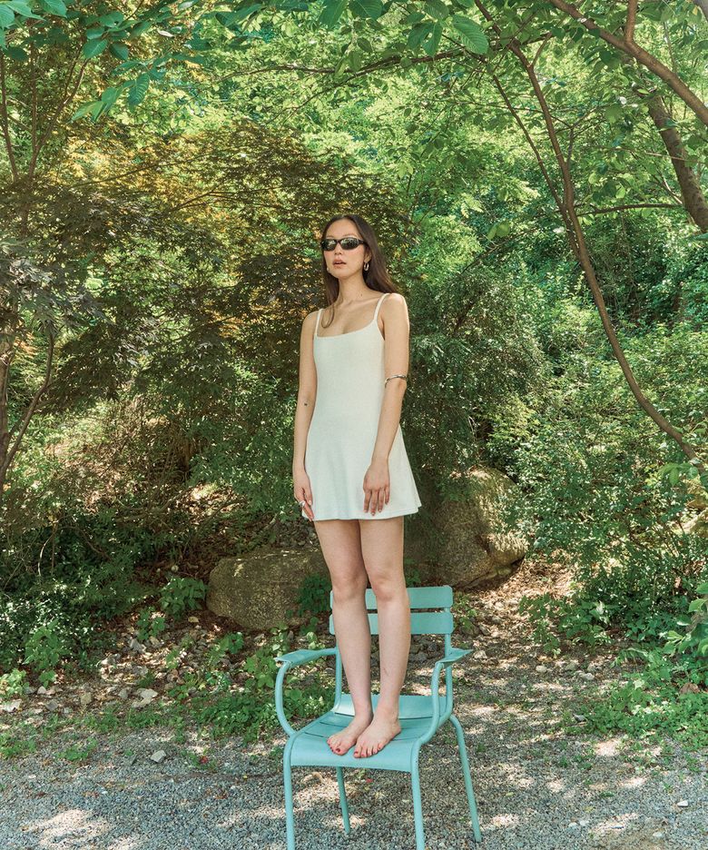 TERRY COVER UP DRESS / WHITE