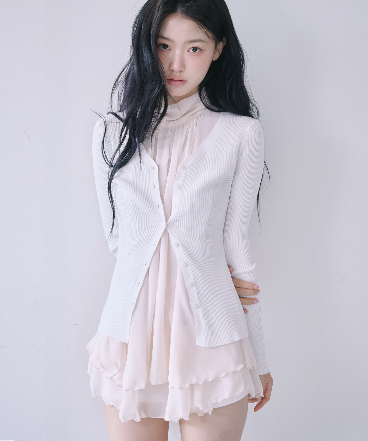 레이즈미야(REISE MIYA) 시엘리 니트 썸머 가디건 [WHITE]