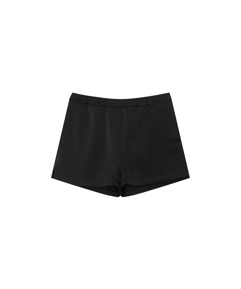 SATIN BANDING SHORTS / BLACK